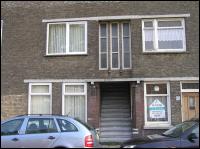 Voorkant appartement Laakkade Voorkant appartement Laakkade